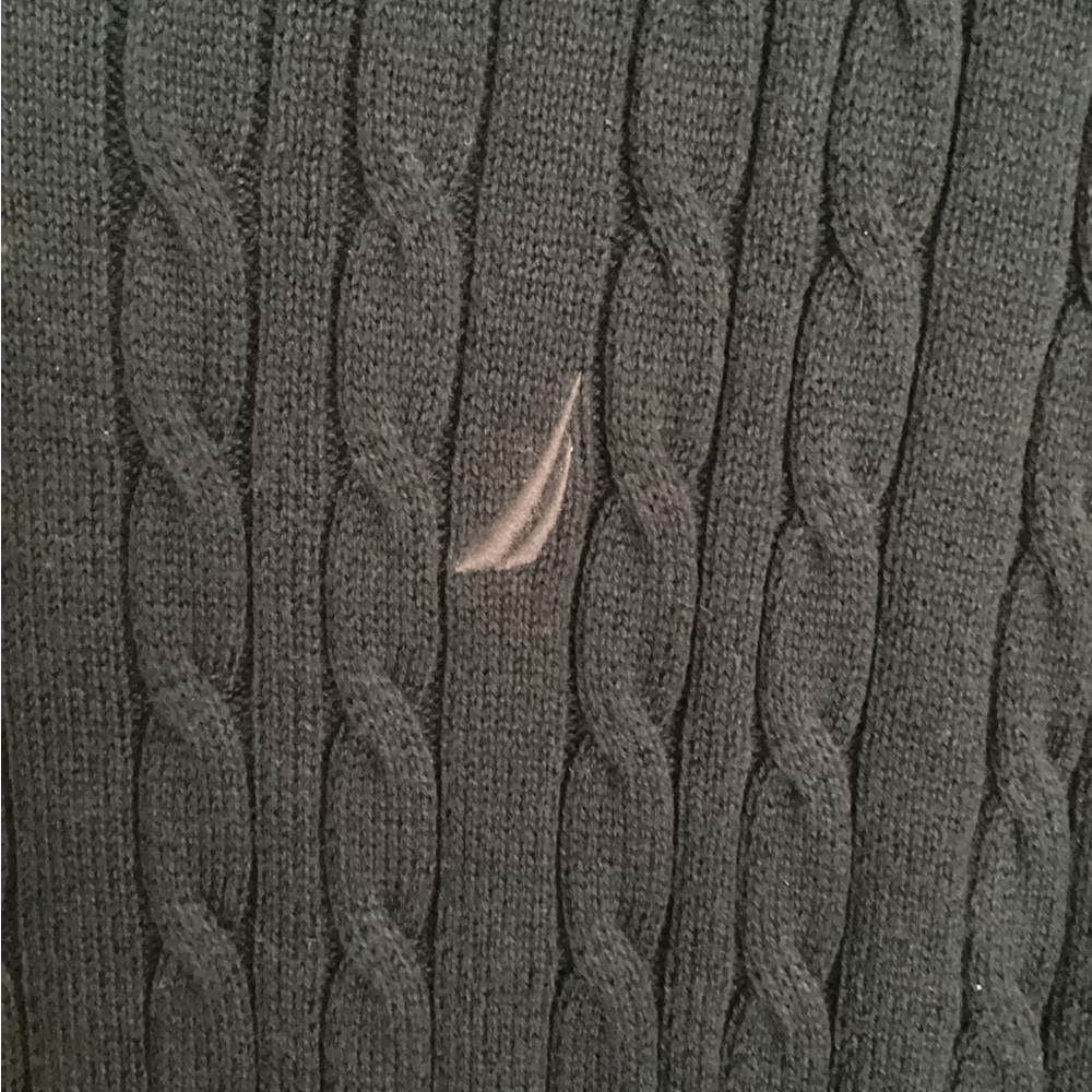 NAUTICA pullover sweater vest golf preppy Sz L navy v-neck  EUC - Picture 4 of 7